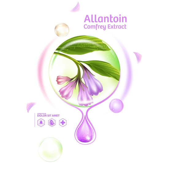 ภาพประกอบส่วนผสม Allantoin สำหรับดูแลผิวและเส้นขน
