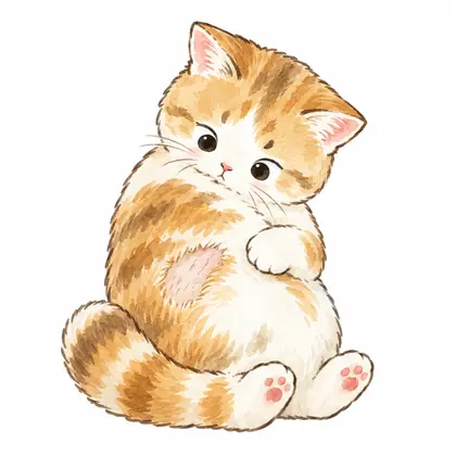 แมวมีขนสั้นกุดหรือขนบางเป็นหย่อม