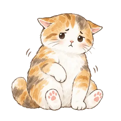 แมวมีท่าทีไม่สบายตัวและไม่อยากให้แตะ